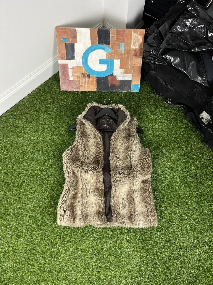 Chaleco De Colección Y2K Fever Penny Lane Talla M Piel Sintética Retro Años 70 Boho Vaquera Western Glam Foto 1 de 4