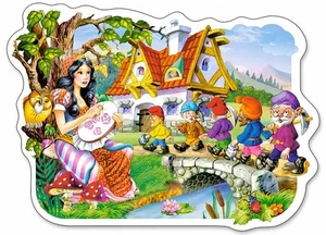 (CSB015085) - *** Castorland Jigsaw Midi 15 pc - Snow White ,Seven Dwarfs - Picture 1 of 1