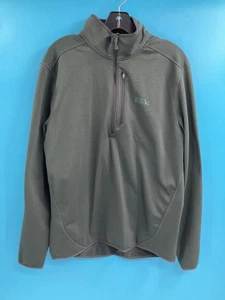 Eddie Bauer Herren Langarmshirt Waldgrün 1/4 Reißverschluss - Größe M - Bild 1 von 8