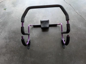 Original Purple Ab Roller Plus Crunch Rocker Abdominal Exercise Leg Stabilizers - Picture 1 of 11