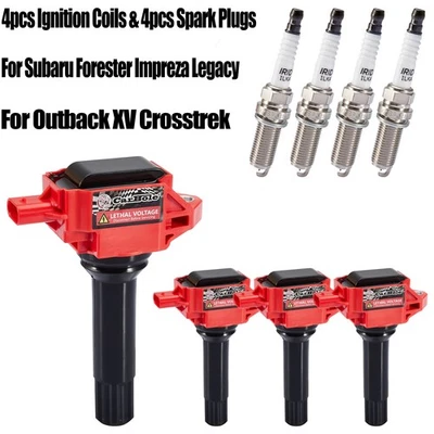 (Set of 8) 4pcs Ignition Coils & 4pcs Spark Plugs For 2013-2014 Scion FR-S 2.0L - Image 1 of 4