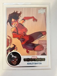 Tarjeta Ashley Barton 2022 Upper Deck Marvel Beginnings #158 - Imagen 1 de 2