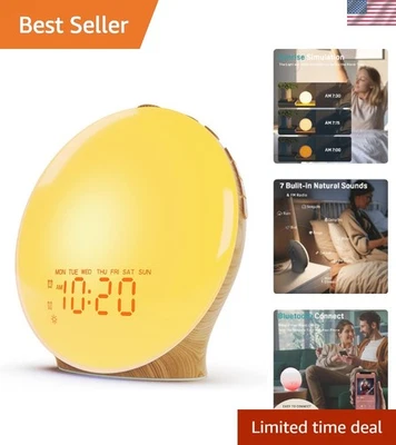 Despertador Luz Despertador Amanecer para Niños, Dormitorio Pesado, Blanco No... Foto 1 de 4