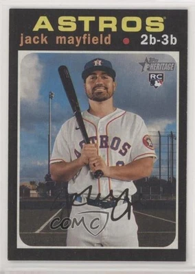 2020 Topps Heritage High Number Flip Stock /5 Jack Mayfield #585 Rookie RC - Image 1 of 2