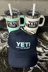 Nuevo paquete de 2 tazas Yeti Rambler con tapa de paja y sombrero Yeti Seafoam blanco - 25 oz. - - Imagen 1 de 1