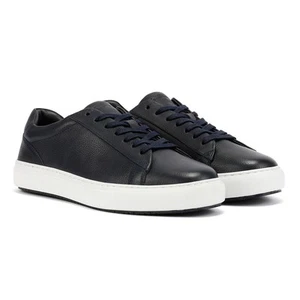 Zapatillas de deporte Ben Sherman Ace Cupsole de cuero azul marino para hombre - Imagen 1 de 8