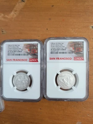 Silver Quarter Proof lot 1959 2019 and more Six Coins - Image 1 of 4