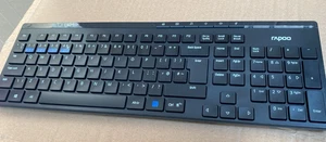 Rapoo 8100M Wireless Desktop Set, Keyboard + Mouse, Black - Picture 1 of 4