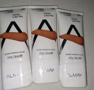 3 x Almay Smart Shade Anti-Aging Skintone Matching Makeup 500 Deep Like Me Face - Picture 1 of 12