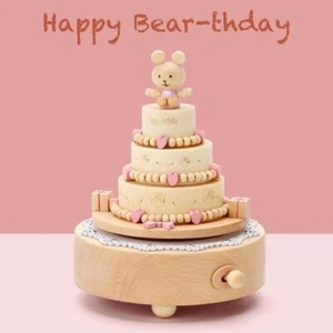 Happy “Bear-thday” Melody Cake Music Box - Ready to make someone’s day brighter - Picture 1 of 4