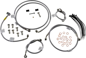 Galfer Front Stainlesss Steel Brake Line Kits 2 Lines FK003D431-2 - Picture 1 of 1