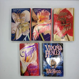 5 x Historical Romance Books by Virginia Henley - Picture 1 of 8