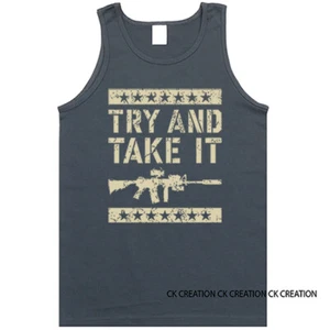 Try And Take It 2nd Amendment Constitution Gun Patriot Patriotic Tank Top - Bild 1 von 9