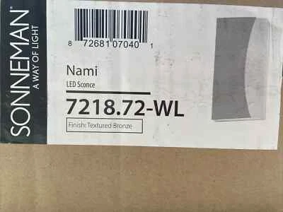 Sonneman 7218.72-WL Inside-Out Nami 1 Light 15" Tall Compliant LED - Bronze - Image 1 of 4