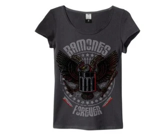 Amplified Ladies T-Shirt RAMONES forever ladies crew shirt mujer nuevo - Imagen 1 de 5