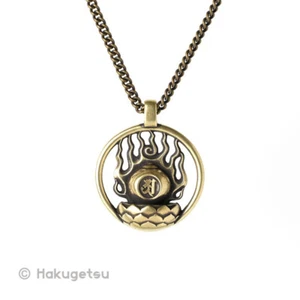 Messing Bettelkette, tantrisch buddhistisch Wunscherfüllen Schmuck Cintamani Design - Bild 1 von 7