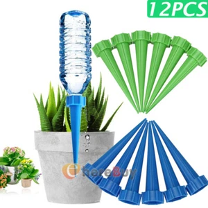 12X Drip Irrigation System Kit Drippers Self Watering Spikes Plant Flower Garden - Picture 1 of 13