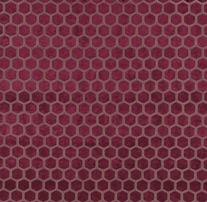 DESIGNERS GUILD MANUBUR TESSUTO COLOR GRANATO FDG2832/14 CUSCINI IN VELLUTO TAGLIO - Foto 1 di 1