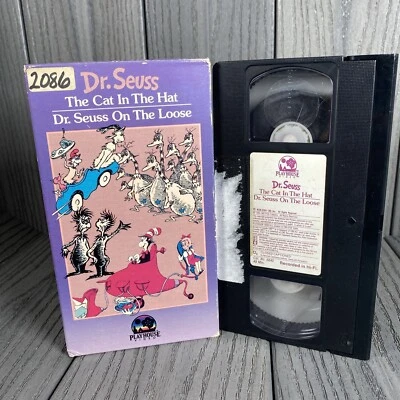 Dr. Seuss The Cat In The Hat & Seuss On The Loose VHS 1985 RARE Playhouse Video - Image 1 of 4