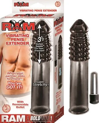 Extensor de pene vibrador Ram 7,5 pulgadas Foto 1 de 2
