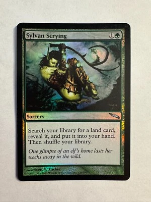 Sylvan Scrying Mirrodin Foil MTG Magic LP - Image 1 of 2