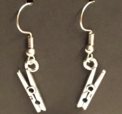 Par de pendientes de plata tibetana antigua artesanal 3D 👻🧲 2~Genial~4~Sch Foto 1 de 4