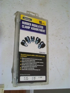 Surtido de abrazaderas aisladas de goma de 18 piezas selladas NOS -Línea de combustible de freno 1/4" - 5/8" - Imagen 1 de 3