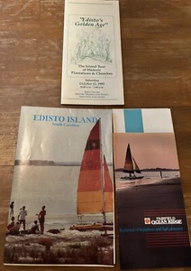 1990 Booklet Pamphlet Edisto Island SC Edisto Beach SC Tourism Foldout Maps - Picture 1 of 2