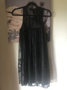 Zimmermann Designer Dress Black Mesh Tulle Shift Size 2 - Picture 1 of 7