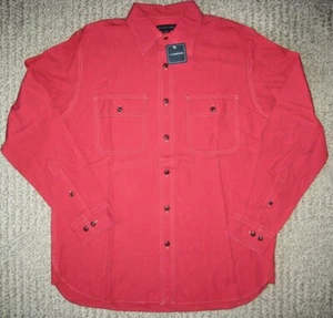 LANDS' END. Utility Shirt. XL. Long sleeve.100%Cotton.NWT.$35. Classic Red - Picture 1 of 5