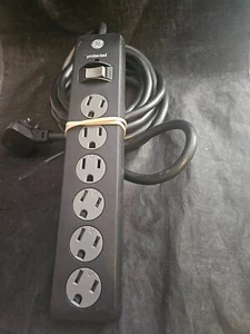 GE 6 Outlet Power Strip Black (/RT6-17509-E192912) - (16515) - Picture 1 of 2