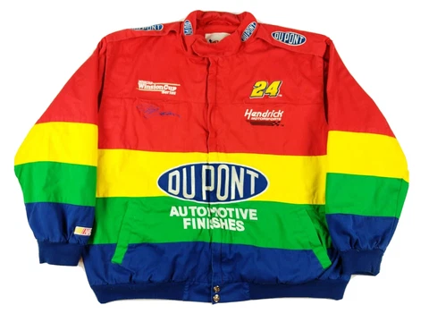 VTG Chase Authentics Jeff Gordon DuPont NASCAR Rainbow Racing Jacket Mens 2XL Cover