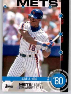 2015 Topps Baseball History Darryl Strawberry Insert Set Break Mets #11 - Imagen 1 de 2