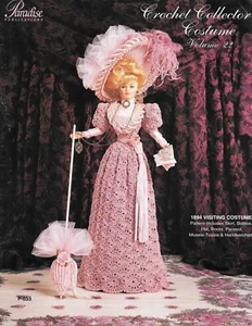 Crochet Collector Doll Costume Volume 22 - 1894 Visiting Costume - Picture 1 of 2