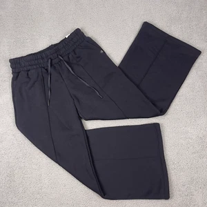 Blogilates Travel Trouser Sweatpants Womens L Black High Rise Ultra Wide Leg - Picture 1 of 11