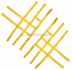 Nerf Bar Nets for Tusk Alba 757 Titan Fits Honda Yamaha Suzuki Kawasaki Yellow - Foto 1 di 2
