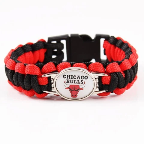 CHICAGO BULLS PARACORD BRACELET - NBA BASKETBALL Cover