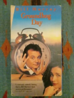 Groundhog Day VHS Bill Murray Ex Rental  - Imagem 1 de 3