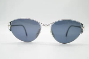 Vintage Zeiss 6855 Silber Grün Gelb Oval Sonnenbrille sunglasses Brille NOS - Foto 1 di 6