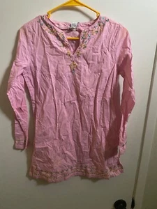 Kids NWT "Gap Kids" pink long sleeve tunic with beads. Size XL (12) Reg. $48.00 - Picture 1 of 2