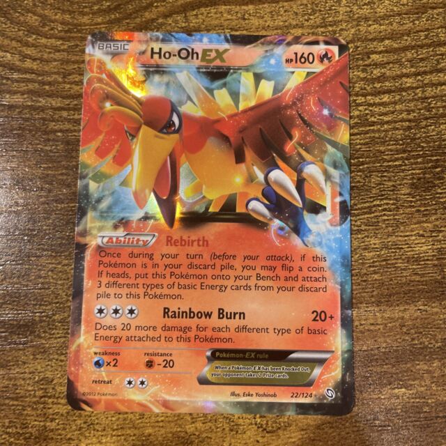 Ho-Oh EX 22/124 Full Art Ultra Rare 2012 Pokemon B&W Dragons Exalted NM/M