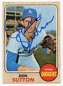 Don Sutton signiert 1968 Topps #103 Dodgers HOF garantiert authentisch KOA - Bild 1 von 1