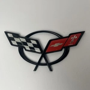 Chevy Corvette C5 Rear Cross Flags Emblem 1997-2004 - Bild 1 von 5