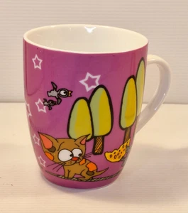 Cat and Mouse Purple Coffee Tea Mug Cup 300ml – Novelty Giftware Collectible - Picture 1 of 5