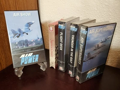 AIR POWER – Time-Life Video 1988-1991 5 VHS Bundle Lot Jet Fighter Air Show Gulf - Image 1 of 4