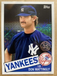 2020 Topps '85 Topps Silver Pack Chrome 85-C28 Don Mattingly New York Yankees - Picture 1 of 2
