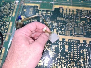 Sega Japan Saturn HST-3210 Top Cover Blueish Purple Oval Power Button Cable #1 - Picture 1 of 16