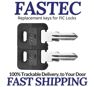 Fastec FIC Keys RV Motorhome Camper Replacement Key cut to your code CW401-CW434 - Bild 1 von 3