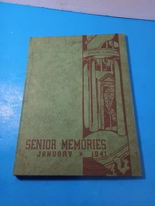 1941 OAKLAND TECHNICAL HIGH SCHOOL YEARBOOK, OAKLAND, Ca Senior Year VG! - Picture 1 of 11