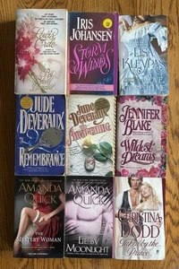 Lot of 9 HISTORICAL ROMANCE Paperbacks KLEYPAS DEVERAUX QUICK JOHANSEN DODD VGUC - Imagen 1 de 6